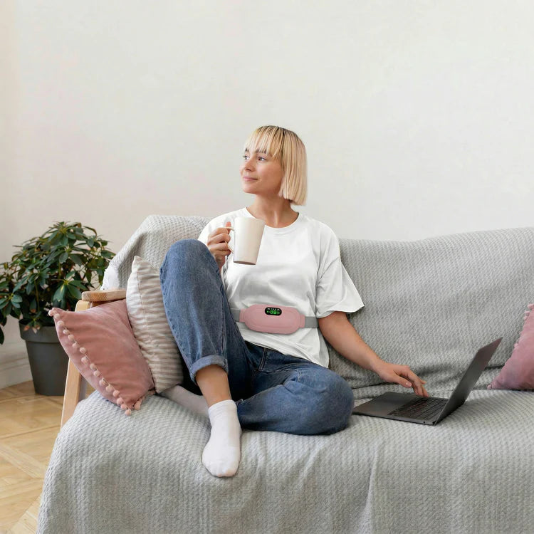 ChaleurDouce™– Ceinture chauffante et massante menstruelle